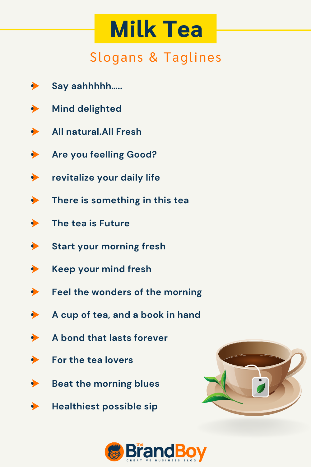 855+ Tea Slogans And Taglines (Generator + Guide)