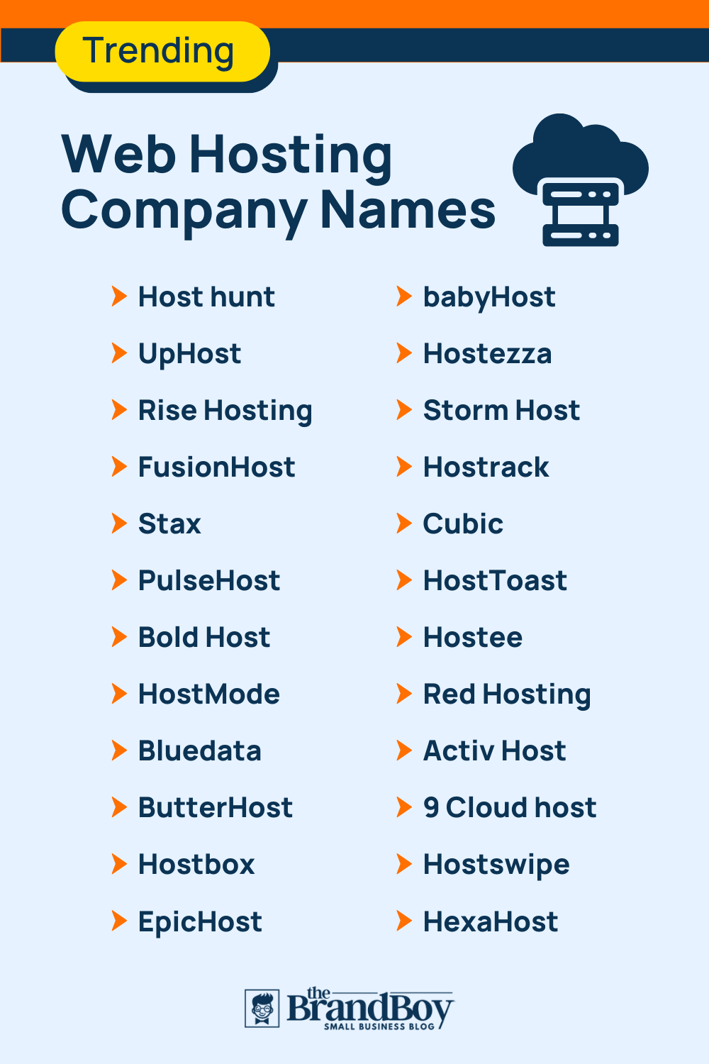1050 Web Hosting Company Names Ideas Suggestions