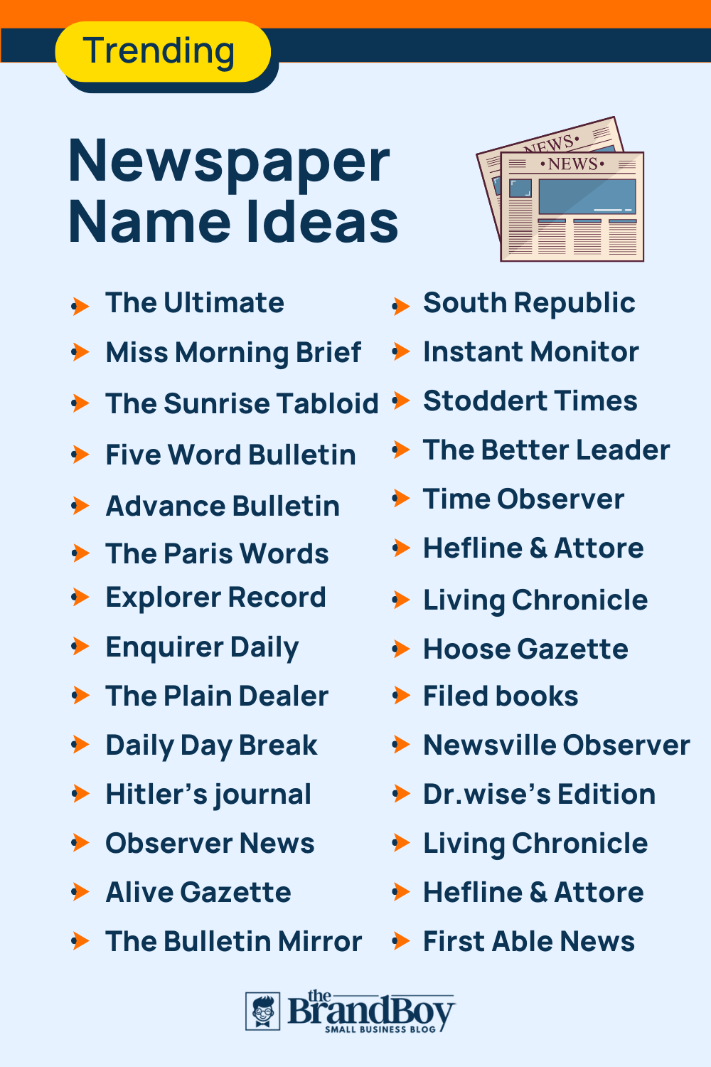 1089 Newspaper Name Ideas And Domains Guide Generator 