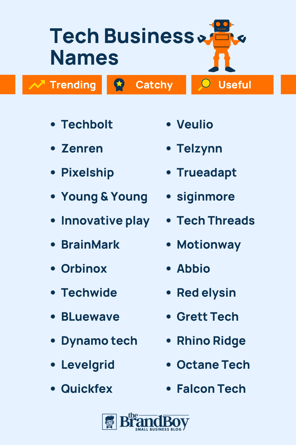 1566+ Tech Company Name Ideas (Examples + Generator) (Video+Infographic)