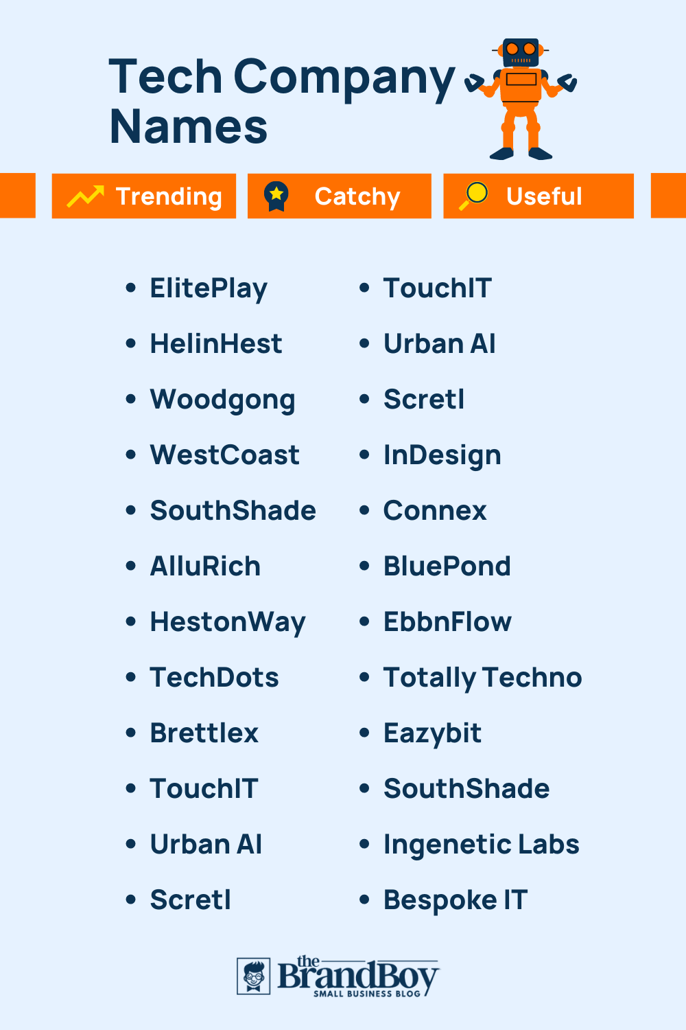 1566 Tech Company Name Ideas Examples Generator Video Infographic 
