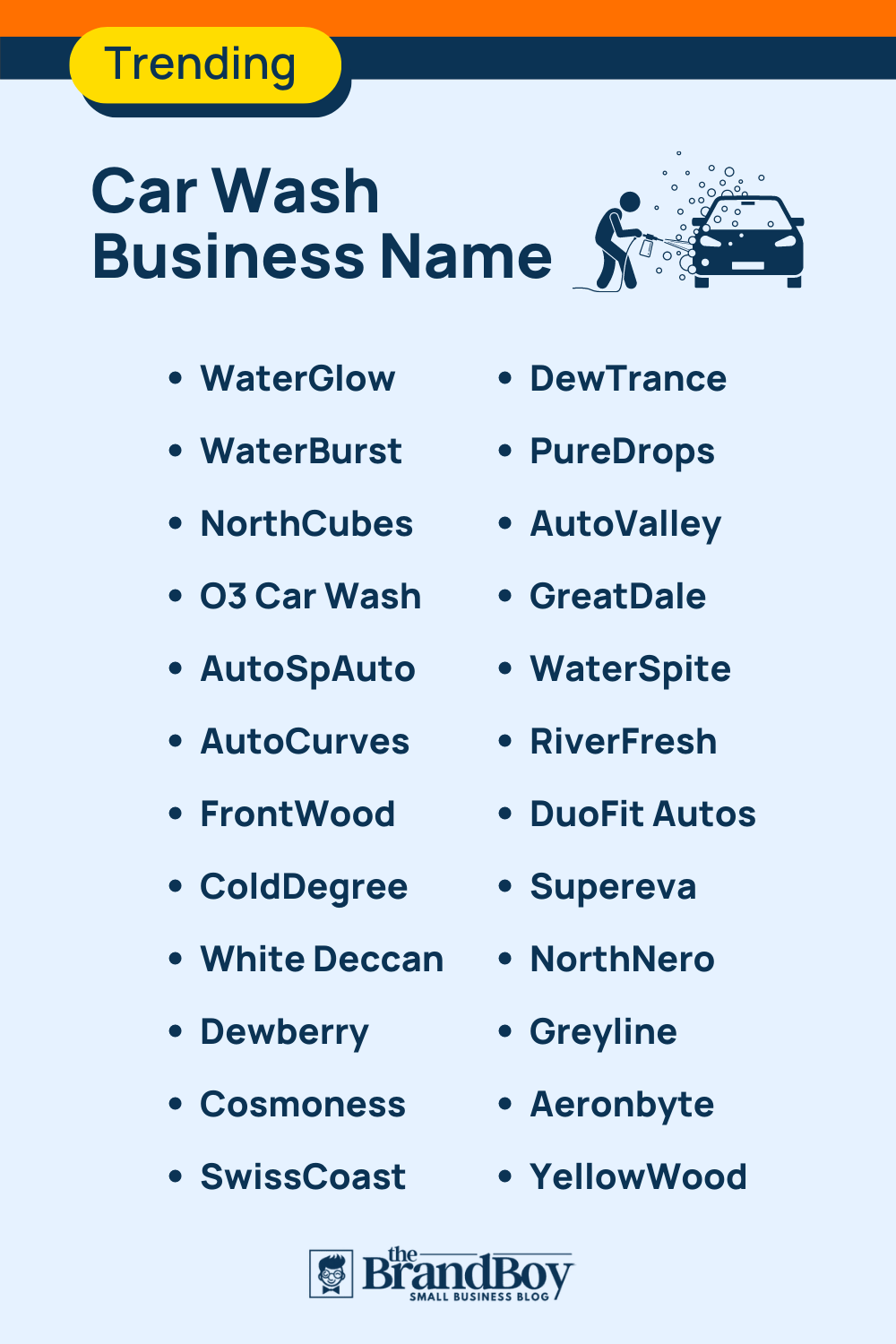 Catchy Car Wash Name Ideas