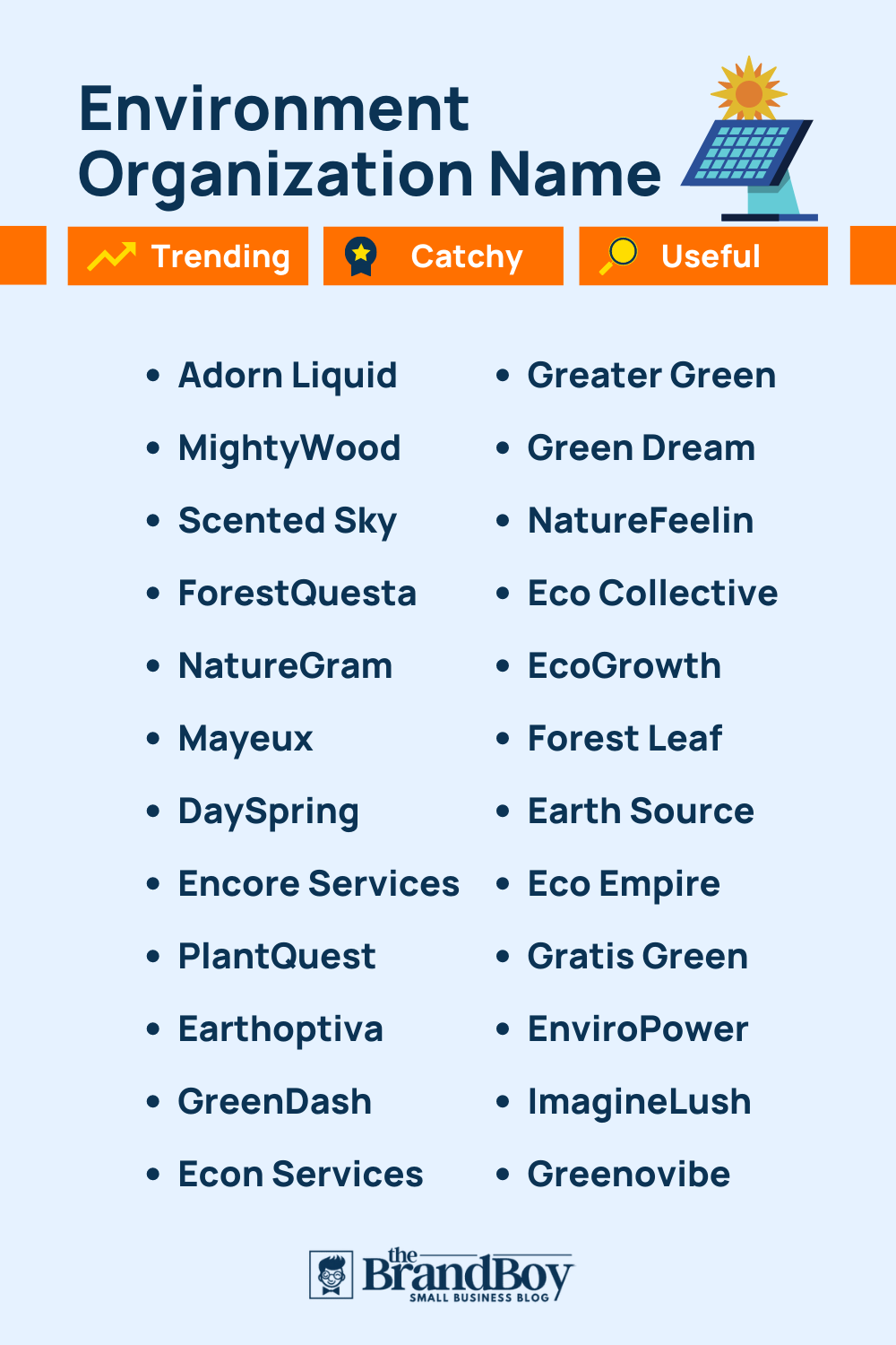 Good Environmental Organization Names