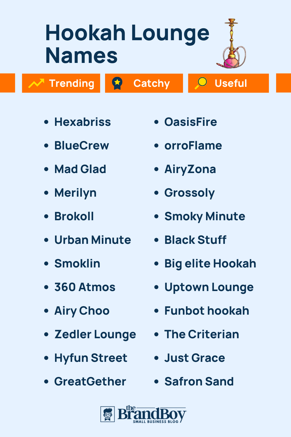 720+ Catchy Hookah Lounge Names That Attract Customers (Video+ Infographic)
