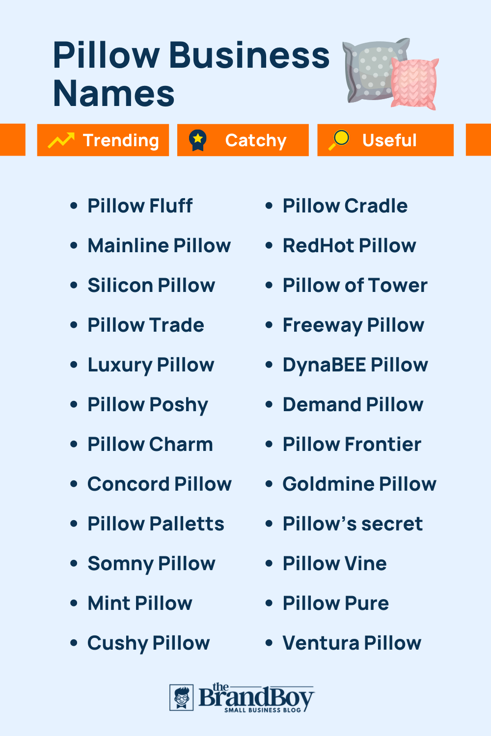 Pillow Names 910+ Catchy And Cool Names
