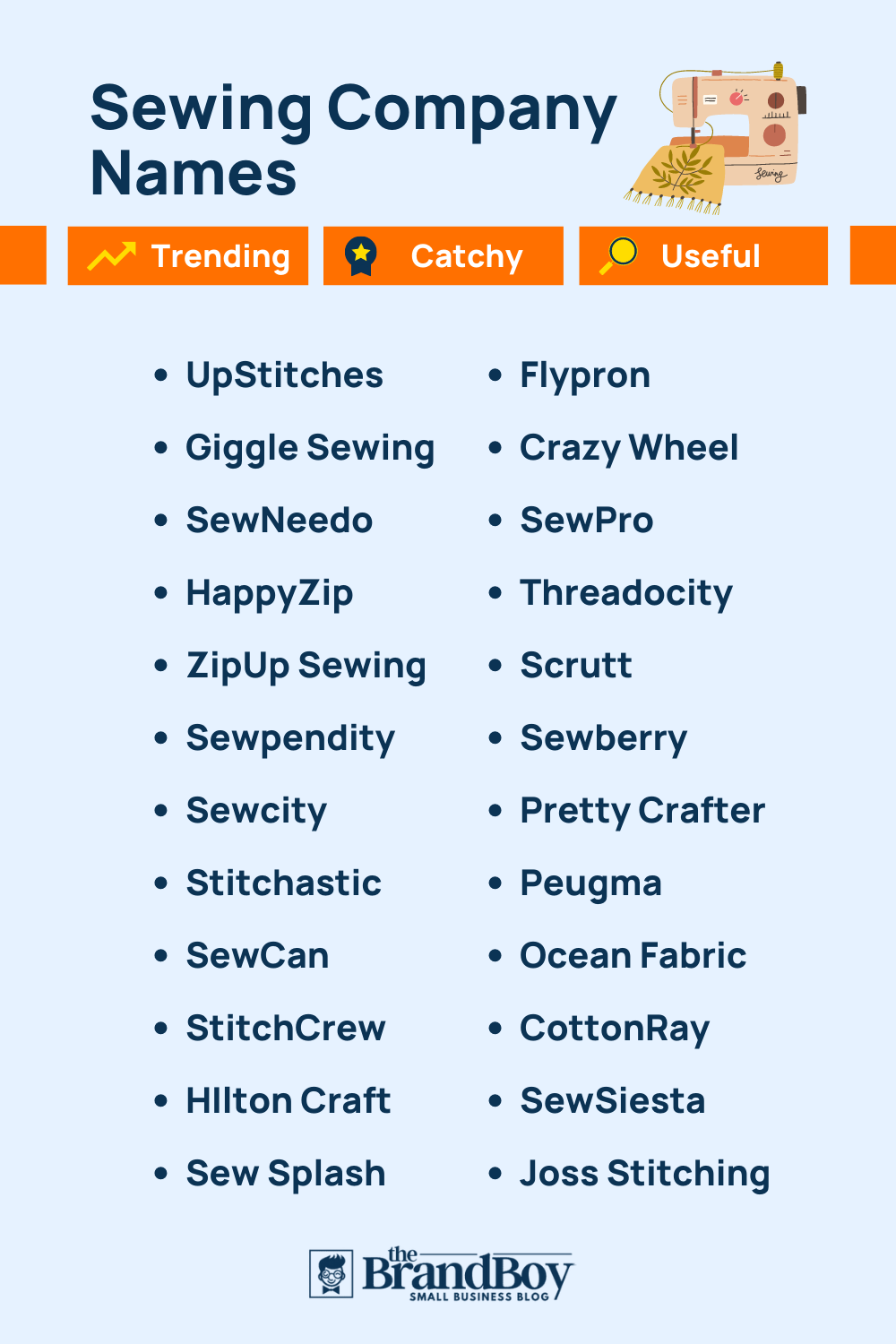 Sewing Business Names: 630+ Creative And Catchy Names | theBrandBoy