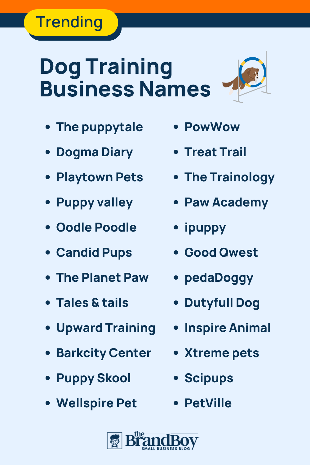 Dog Training Business Names 470 Best And Cool Names Video Infographic 