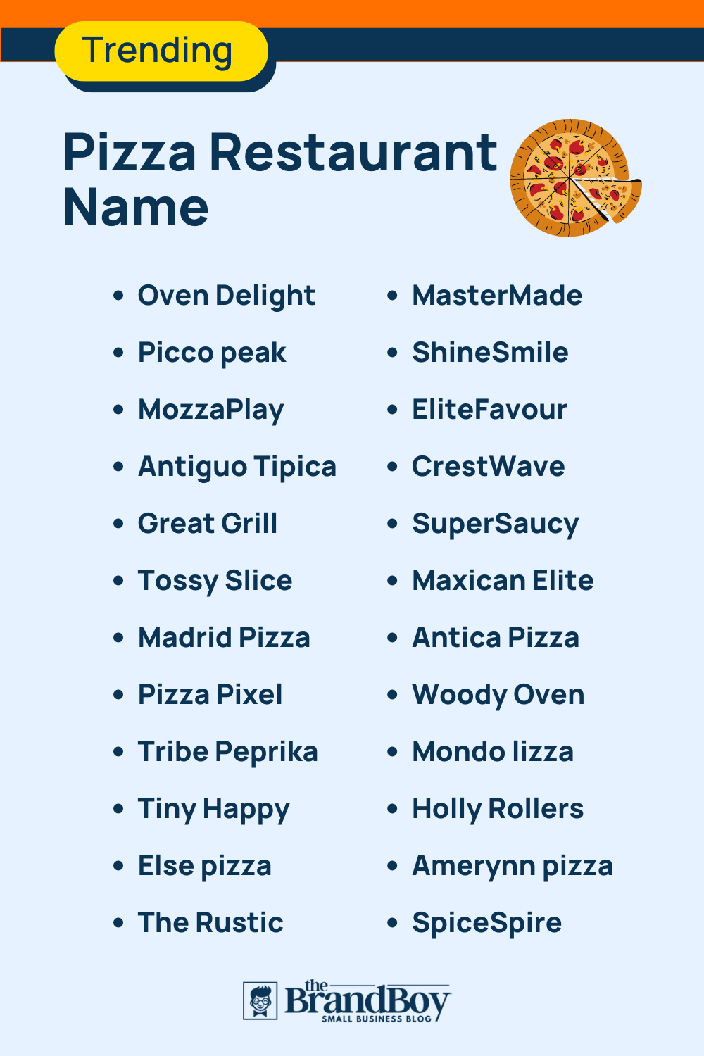 Best Pizza Restaurant Names Generator Guide Video Infographic