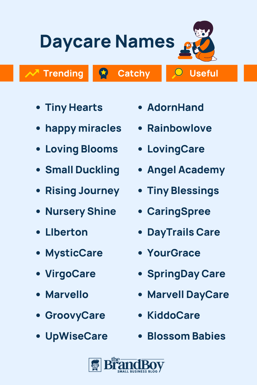 999+ Daycare Center Names (Video+ Infographic)