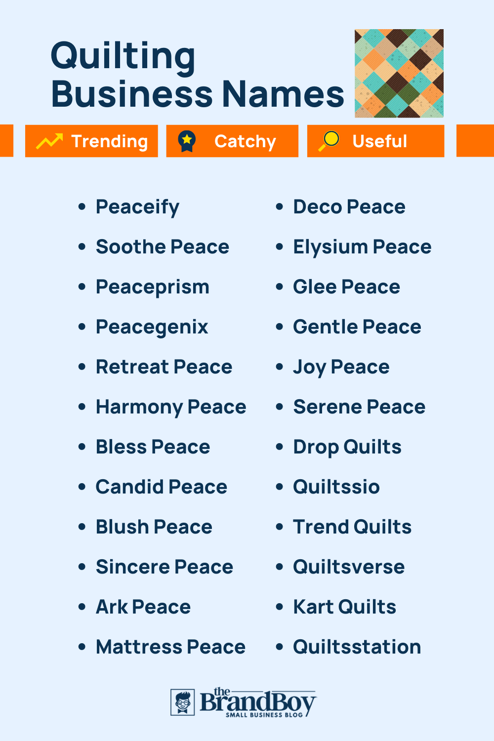 963+ Creative Quilting Business Names With Generator