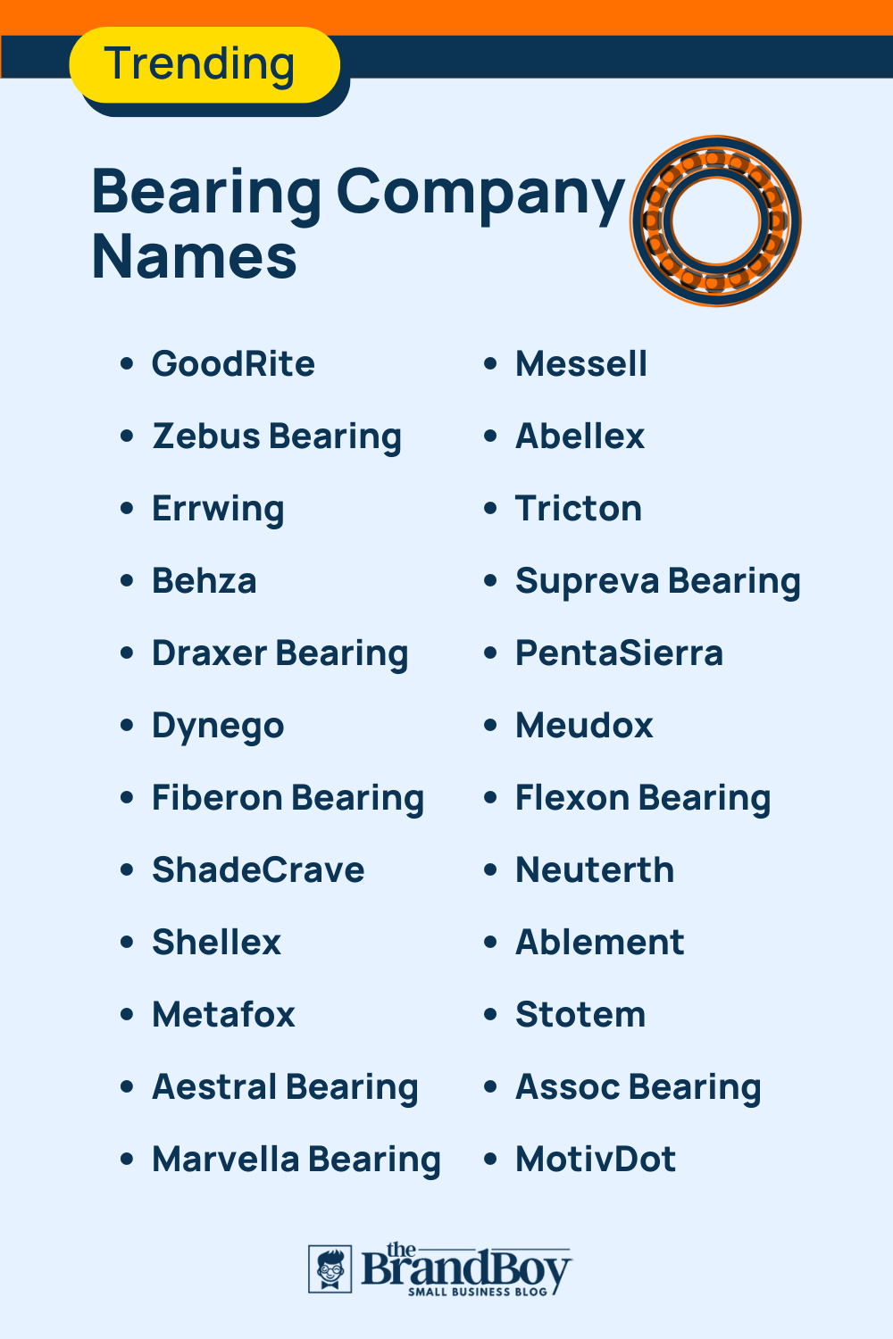 998+ Bearing Company Names Ideas & Domain Ideas (+Generator) (Video+