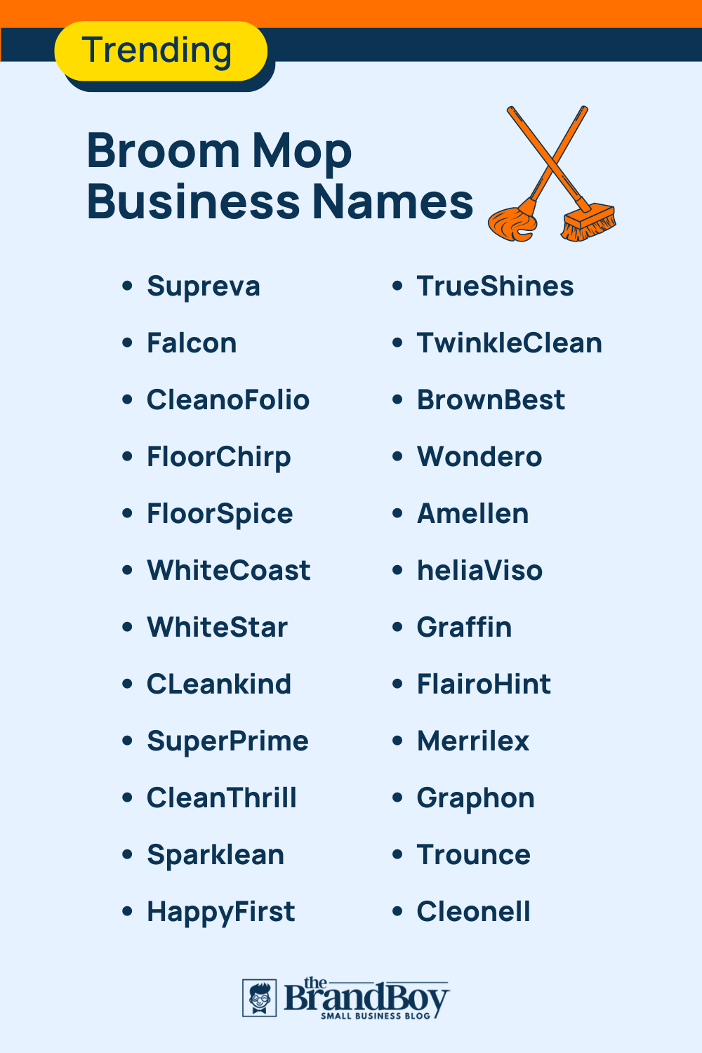 510+ Broom Mop Business Name Ideas, Suggestions And Domain Ideas