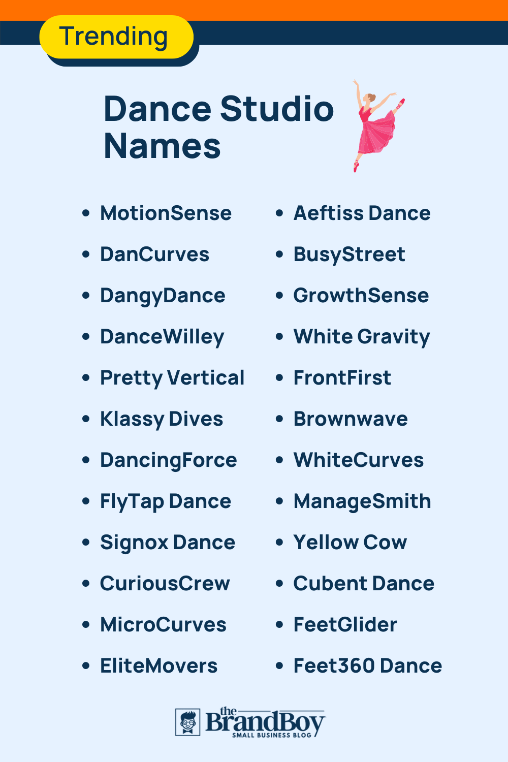 1250+ Dance Studio Name Ideas