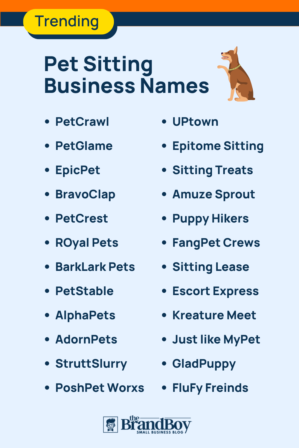 Dog Sitting Business Name Ideas at Lashonda Johnson blog