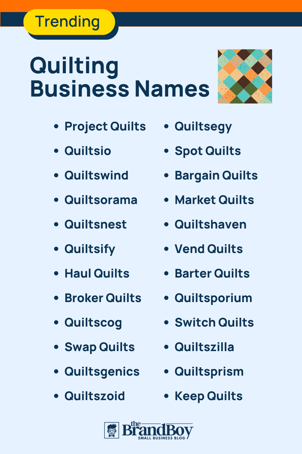 963+ Creative Quilting Business Names