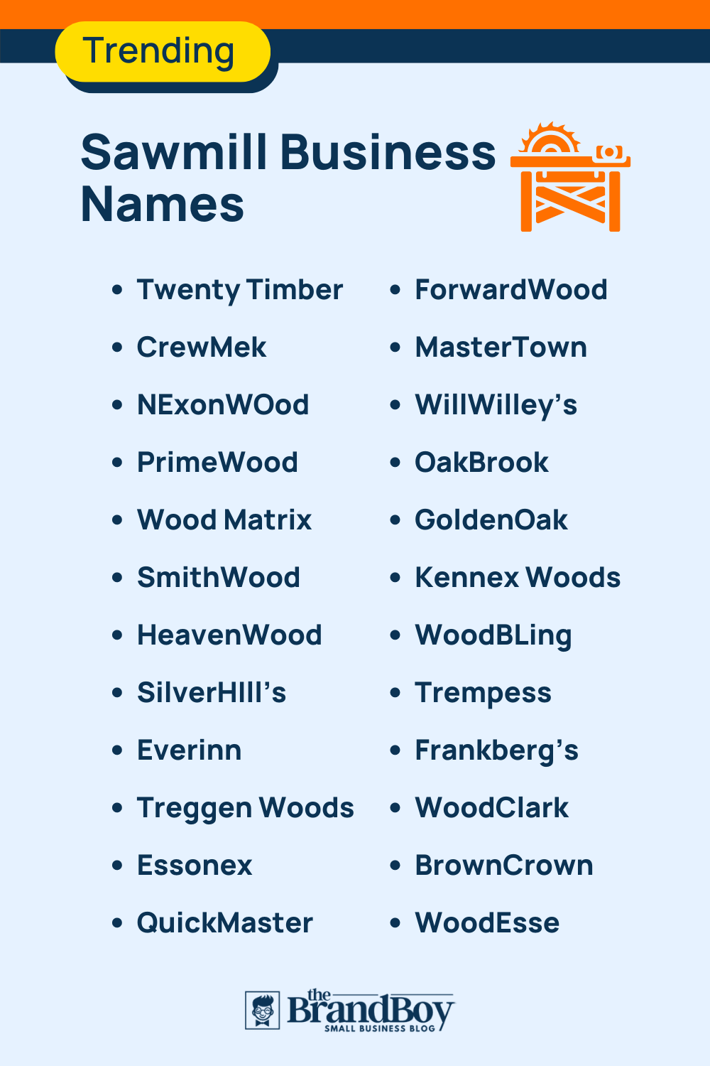 564+ Best Sawmill Business Names ideas (Video+ infographic)