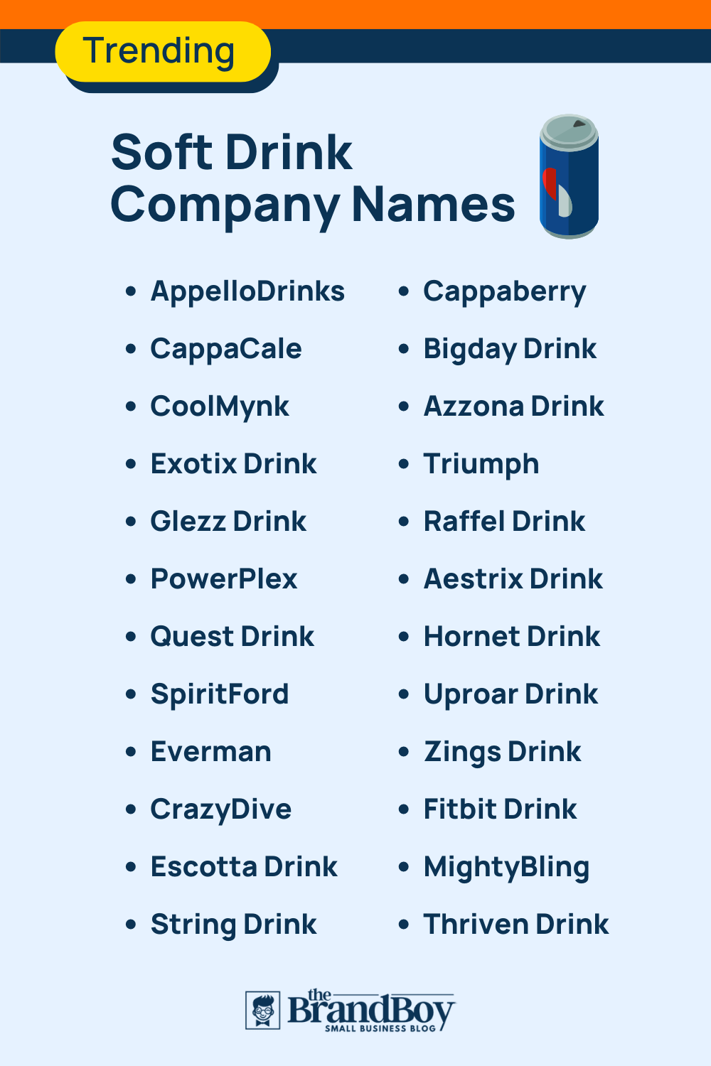 Soft Drink Company Names Ideas