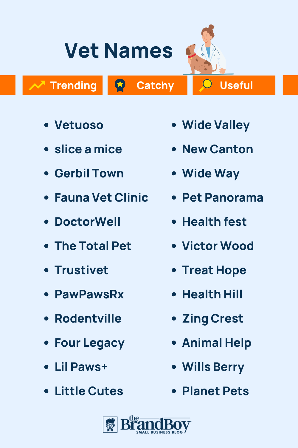 Vet Names 885+ Best And Catchy Names
