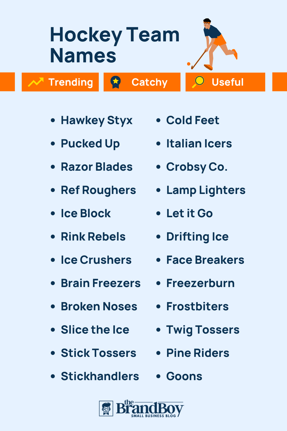 500 Cool Hockey Team Names Ideas (Generator)