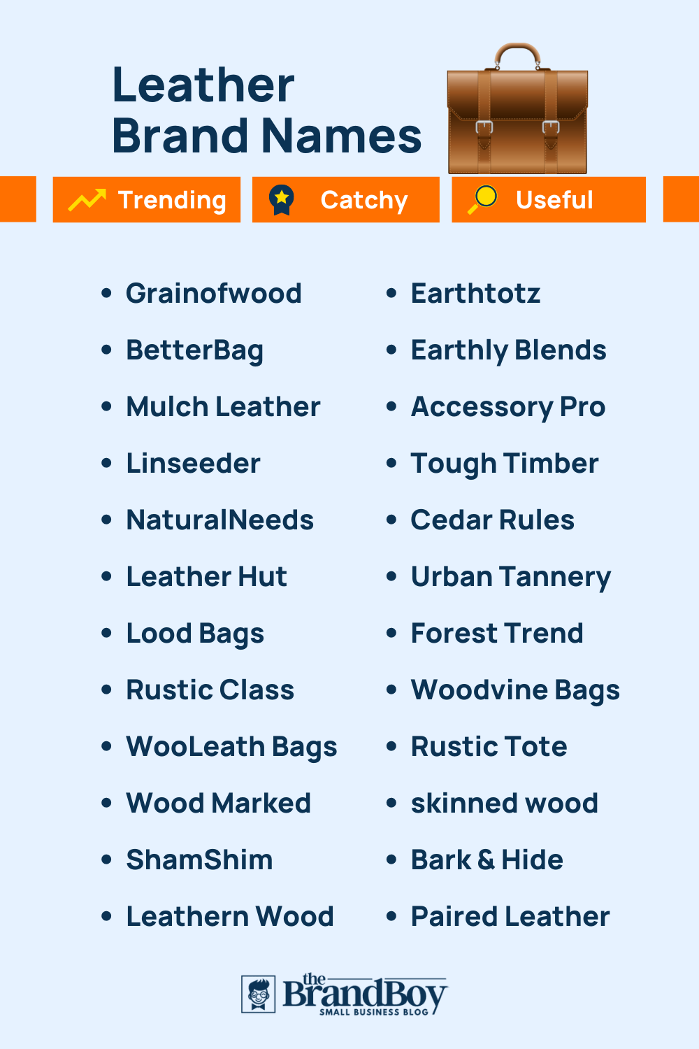 1001+ Leather Company Names BrandBoy