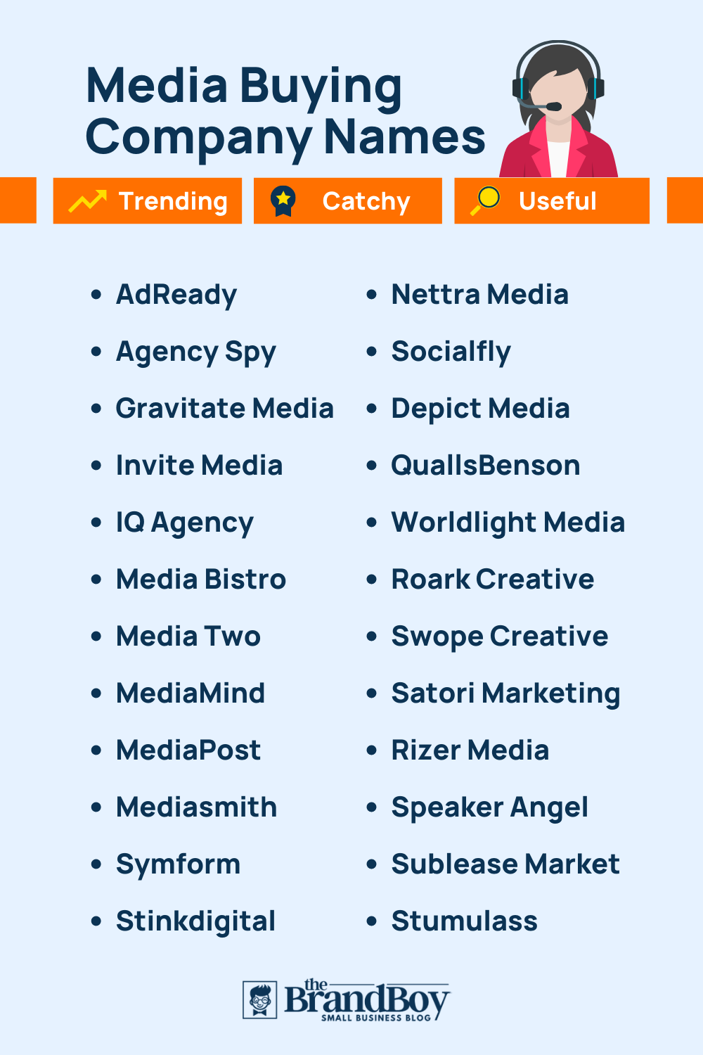 478+ Creative Media Buying Agency Names (Video+Infographic)