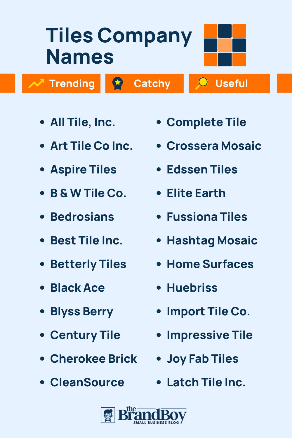 1250+ Tiles Company Names Ideas & Domains - theBrandBoy.Com