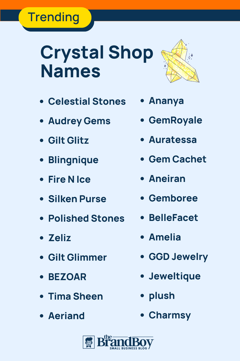 950+ Crystal Shop Names Ideas (Examples + Generator) BrandBoy