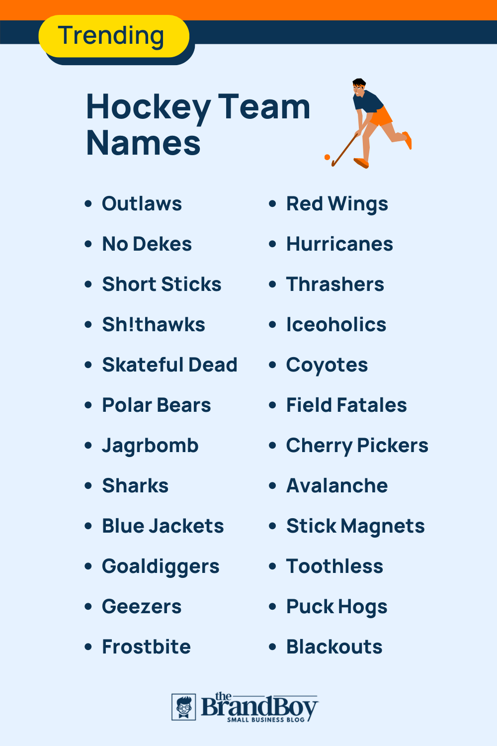 500 Cool Hockey Team Names Ideas (Generator)