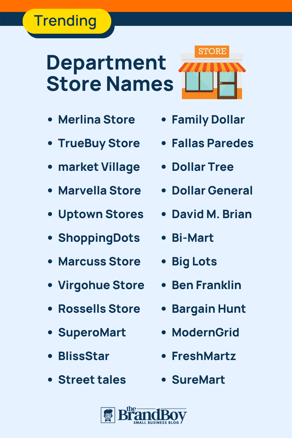 1005+ Department Store Names Ideas (Examples + Generator)