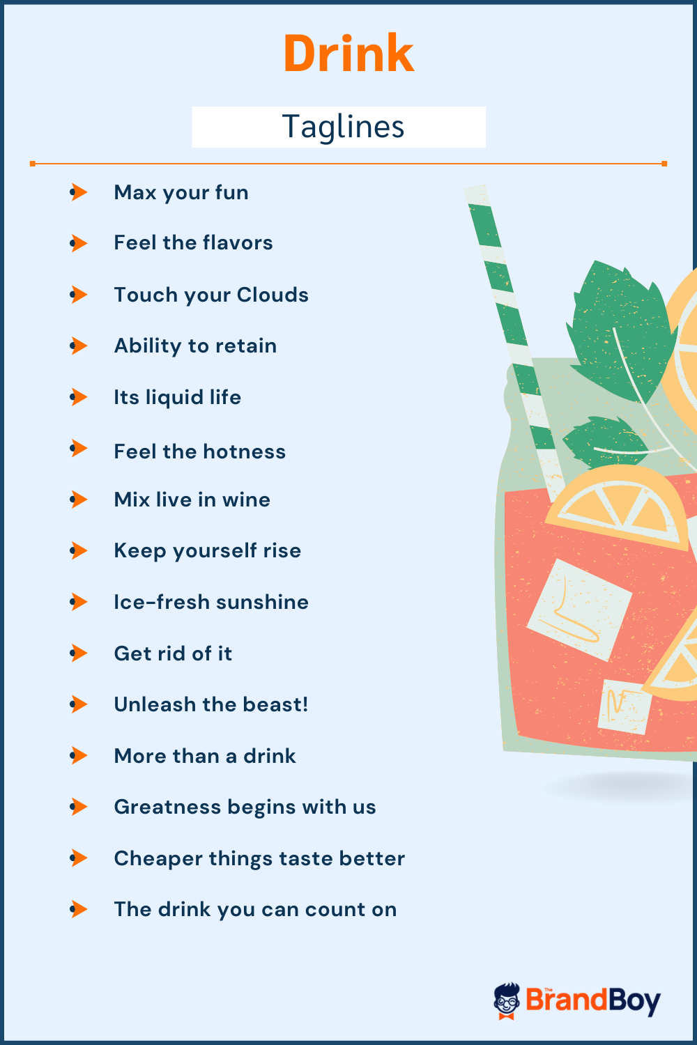 896+ Drink Slogans and Taglines (Generator + Guide) BrandBoy