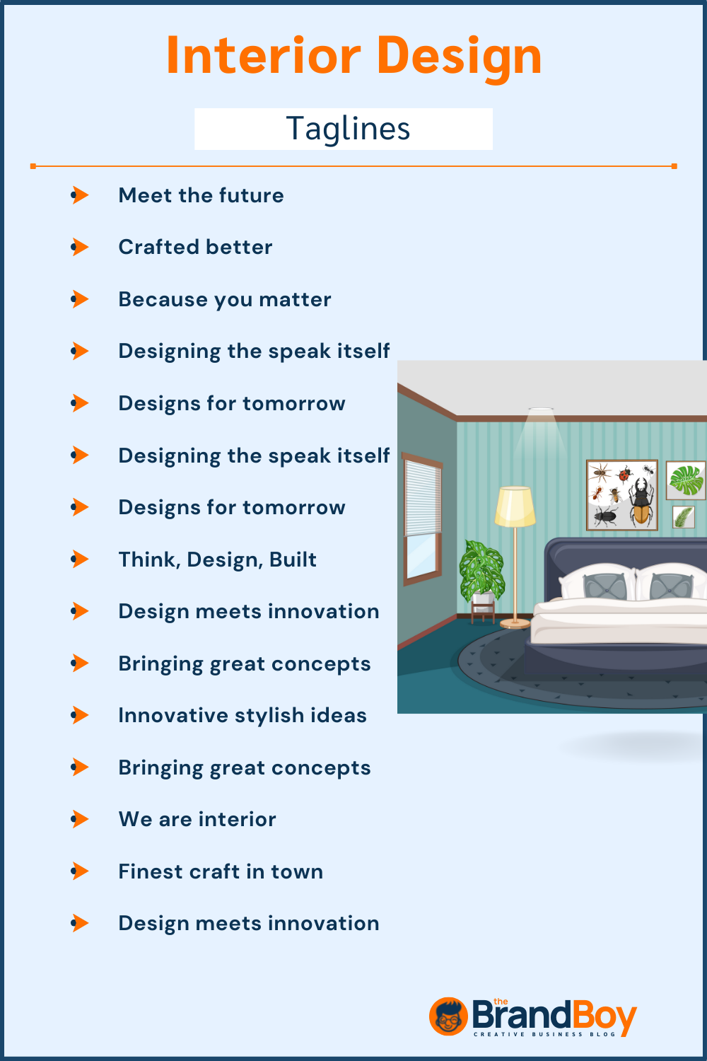 789+ Interior Design Slogans and Taglines (generator + guide)