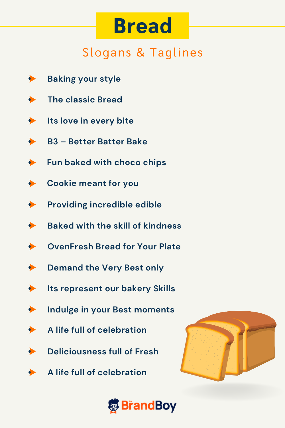 Catchy Bread Slogans And Taglines