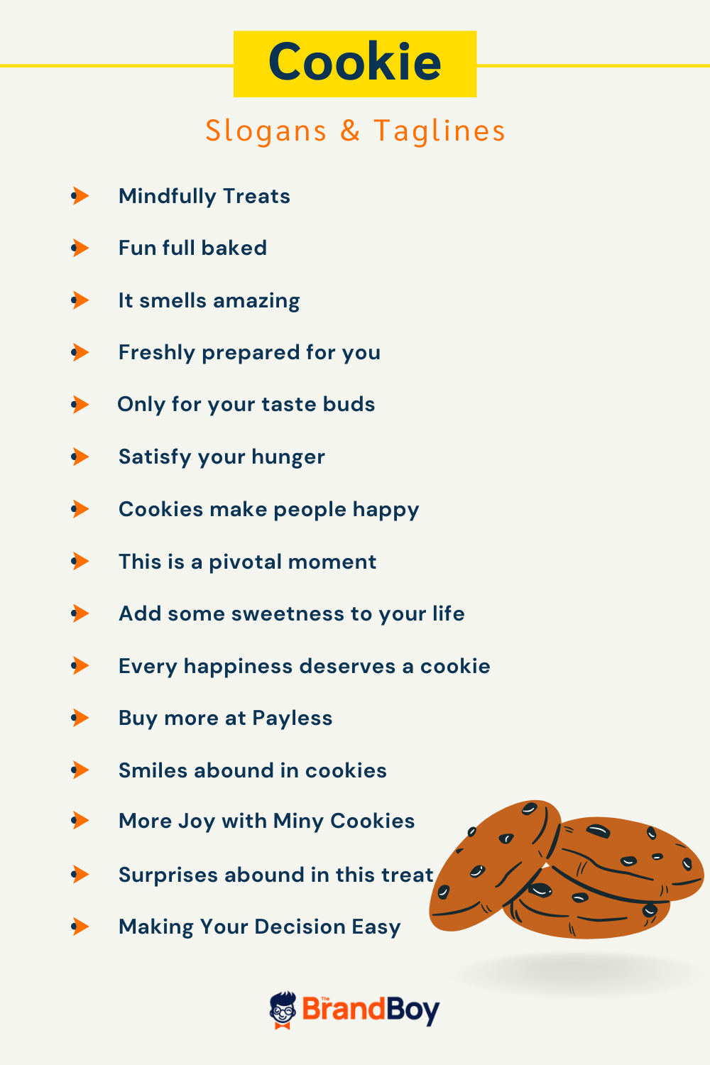 Catchy Cookie Slogans And Taglines