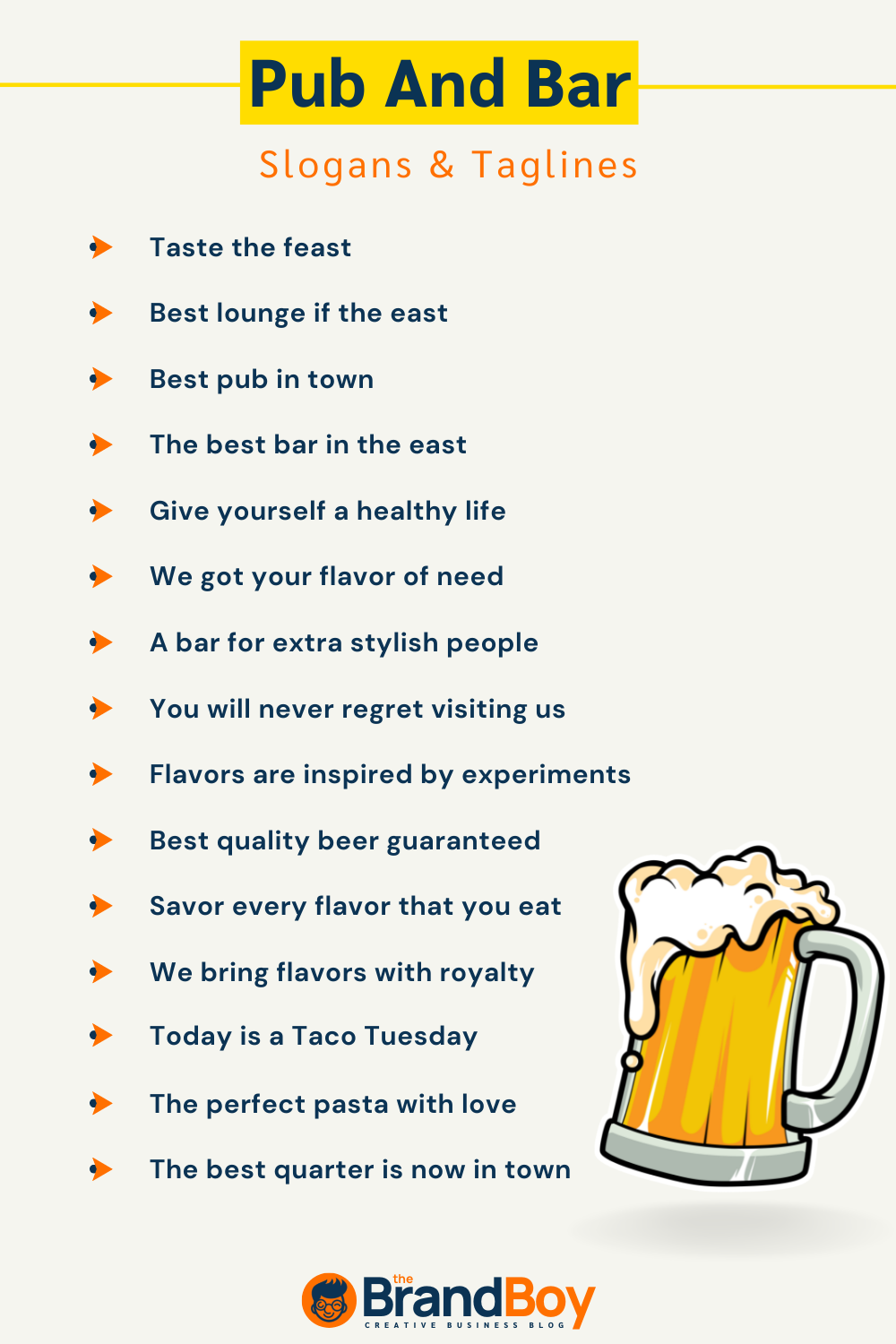 955+ Catchy Pub And Bar Slogans BrandBoy