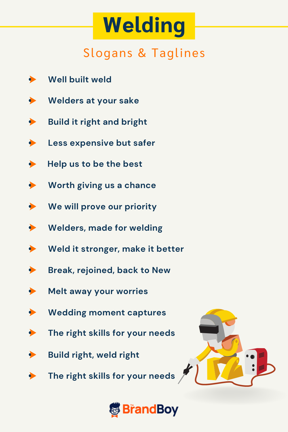 689+ Catchy Welding Slogans And Taglines (Generator + Guide)