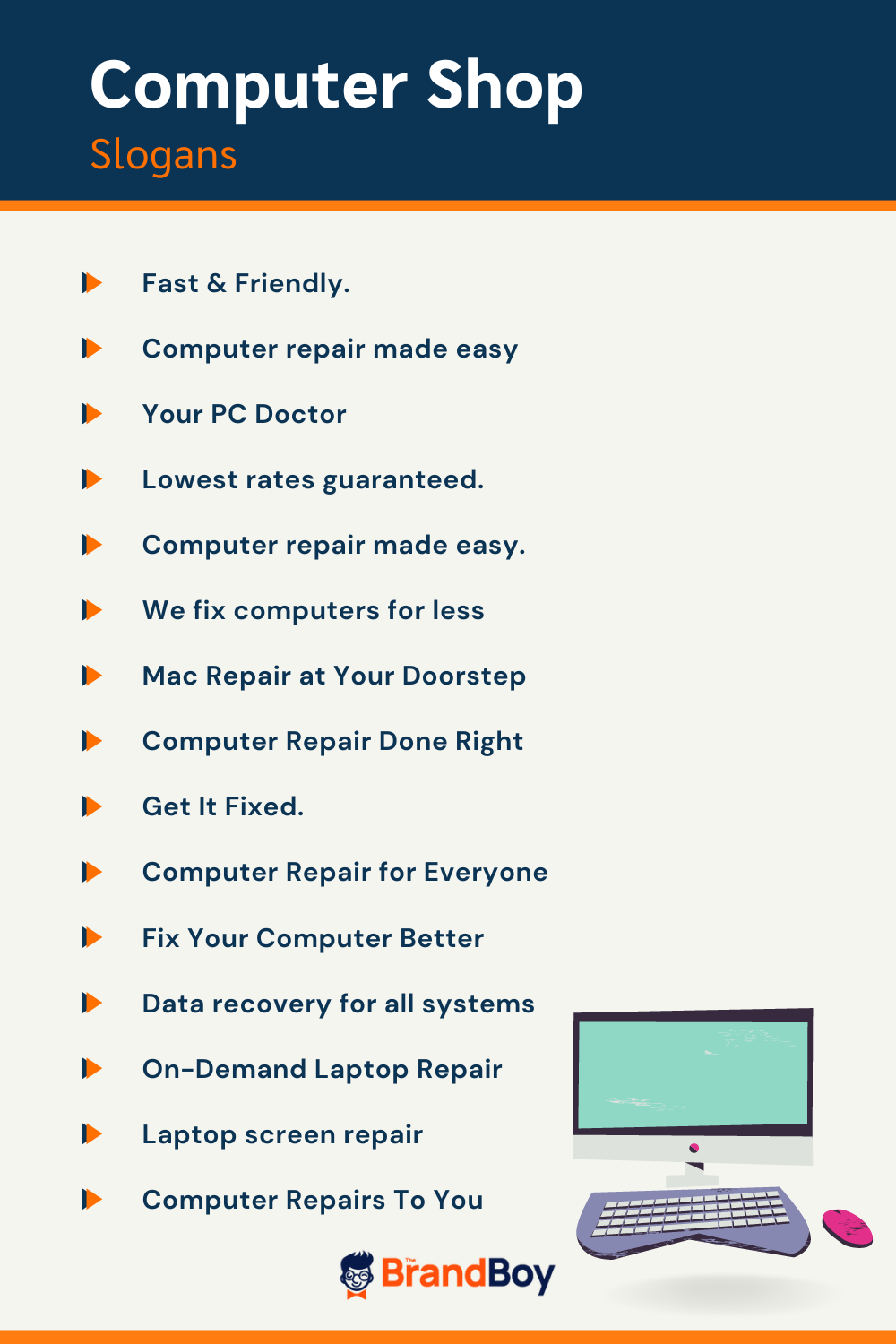 570+ Catchy Computer Repair Slogans And Taglines BrandBoy