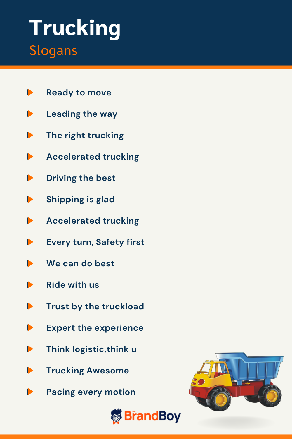 495+ Catchy Trucking Slogans And Taglines (Generator + Guide) - BrandBoy