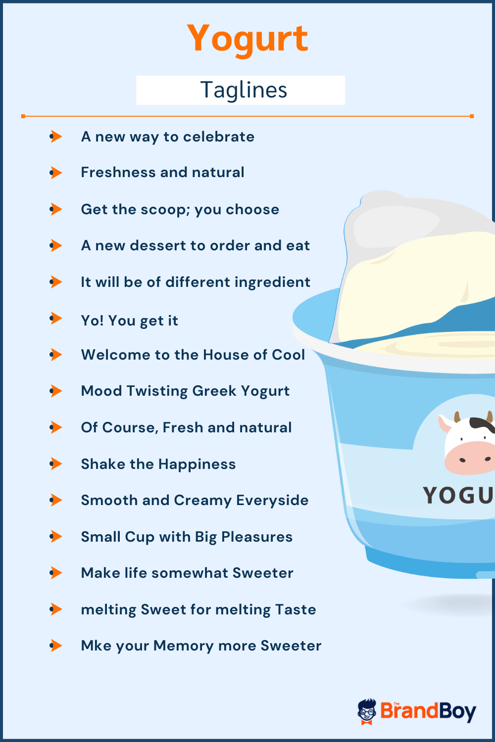 565+ Catchy Yogurt Slogans BrandBoy