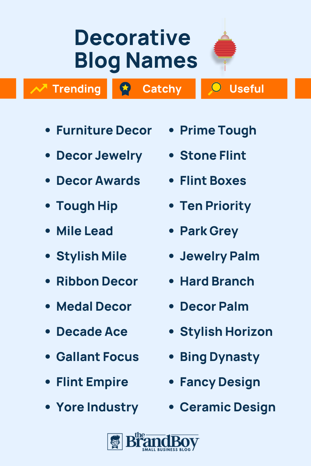 580+ Top Decorating Blogs and Pages Names Thebrandboy