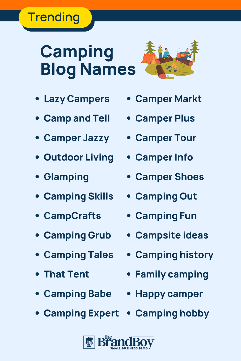 101+ Top Camping Blogs and Pages Names ideas Thebrandboy