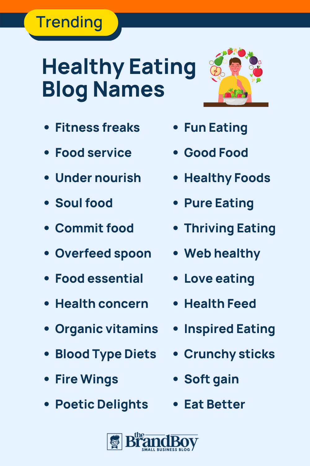 65+ Catchy Healthy Eating Blog Names