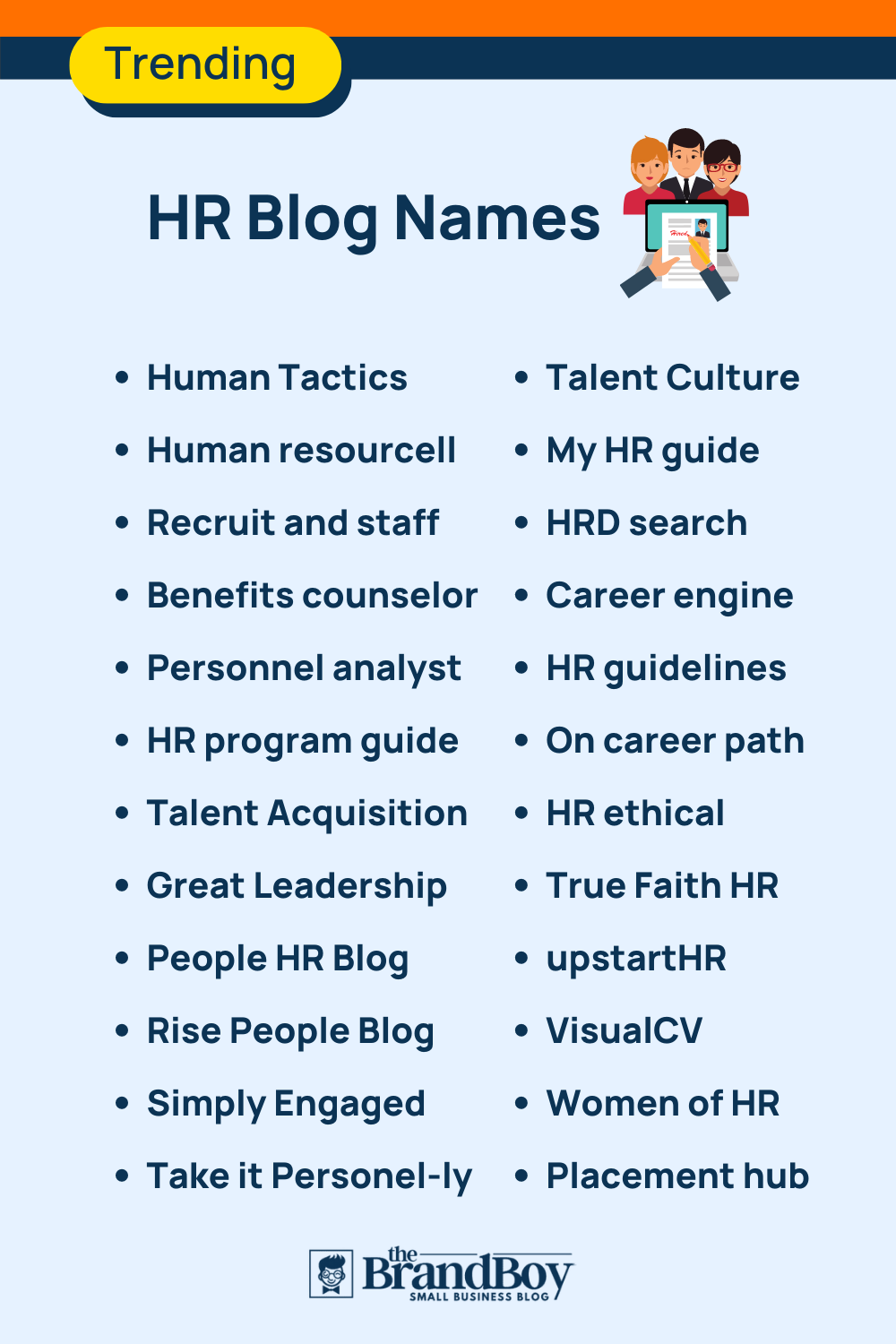 101+ Top HR Blogs and Pages Names ideas That You Can Use BrandBoy