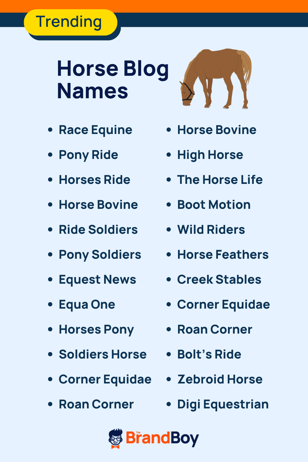 101+ Top Horse blogs and Pages names thebrandboy