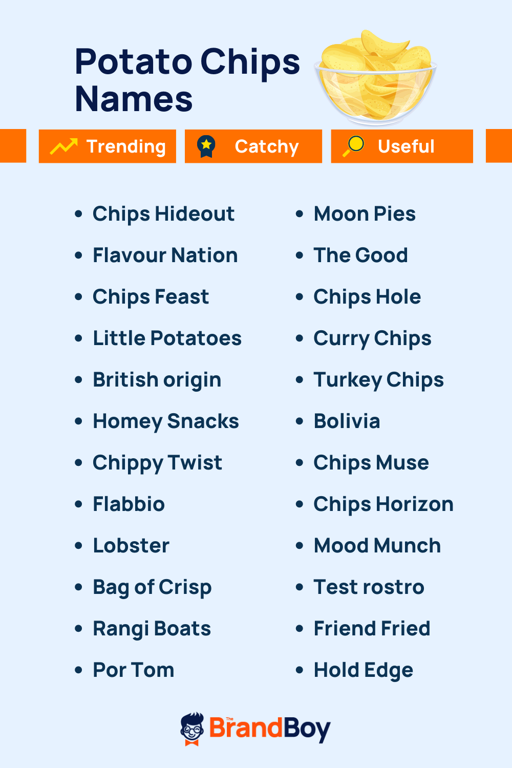 Chips Brand Names 496+ Best And Catchy Names