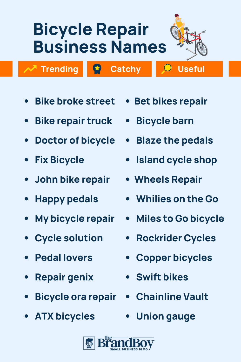 389+ Catchy Bicycle Repair Company Names & Ideas Small Business