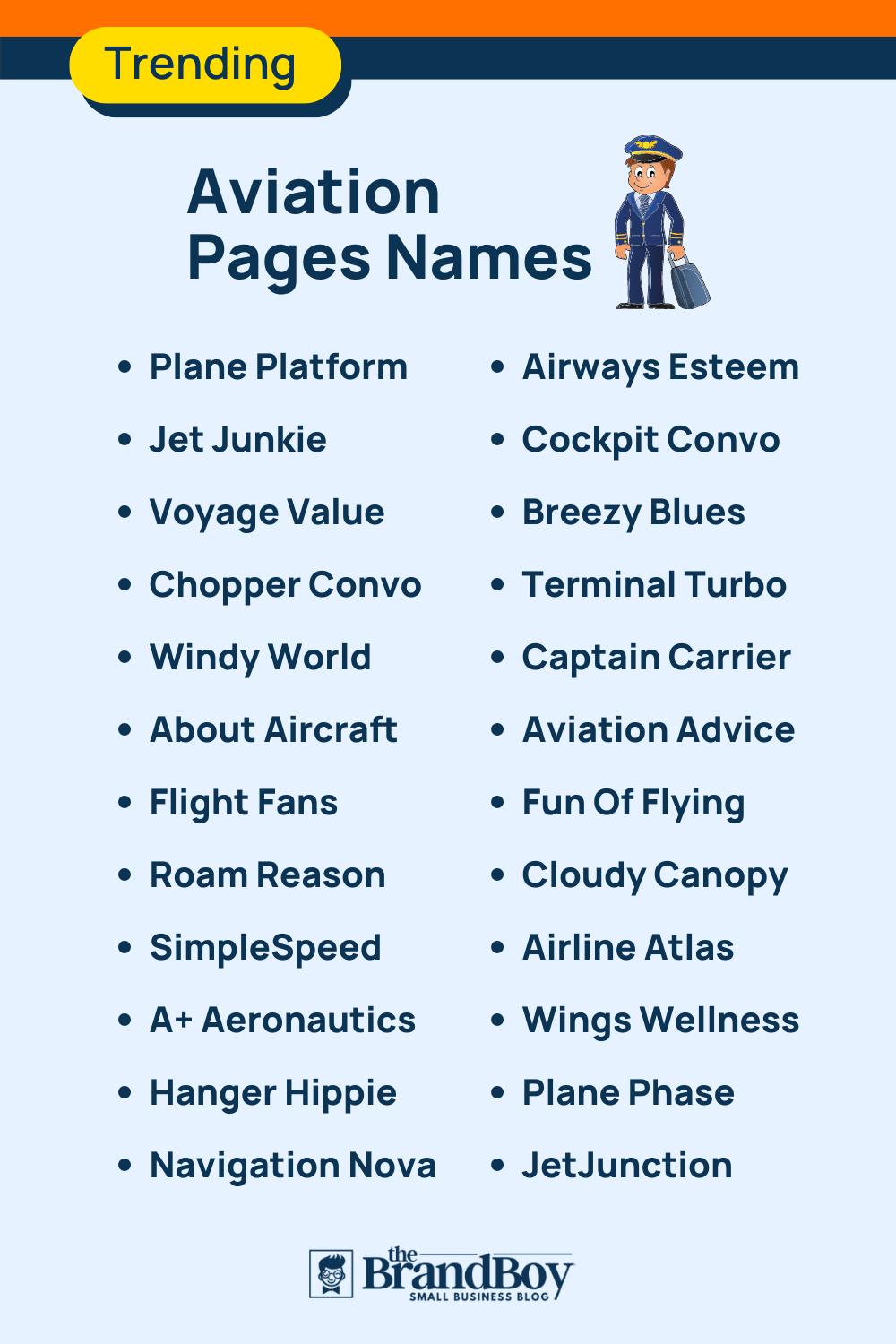 665+ Best Aviation Blogs and Pages Names BrandBoy