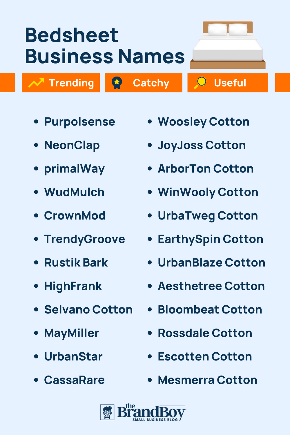 Bed Sheet Names 468 Catchy And Cool Names TheBrandBoy Com