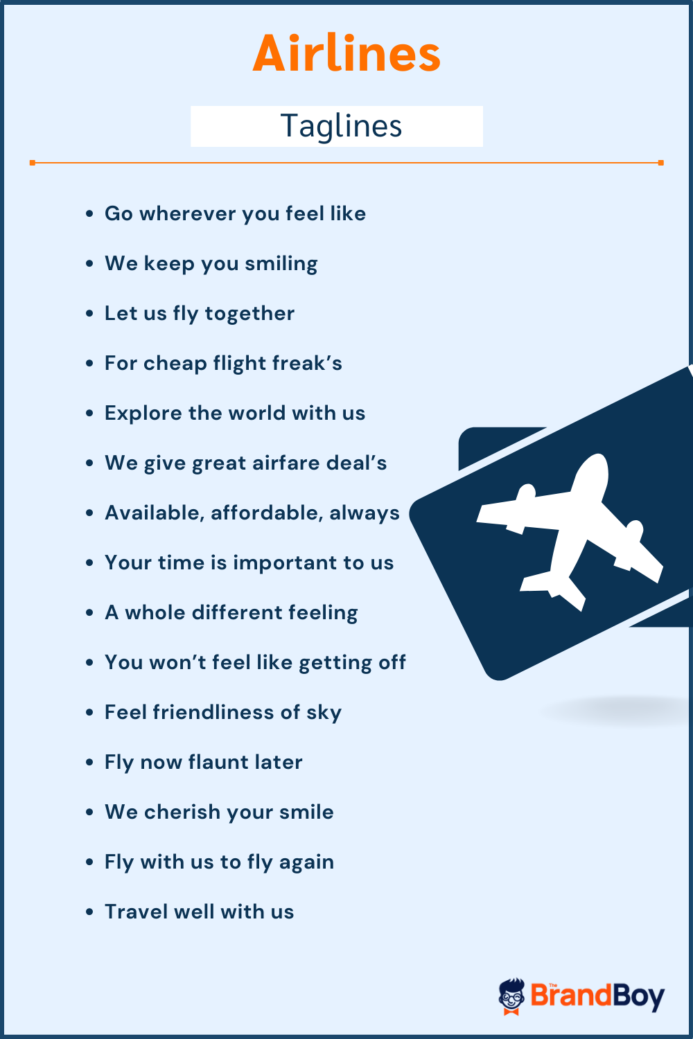 221+ Very Catchy Airlines Slogans and Taglines