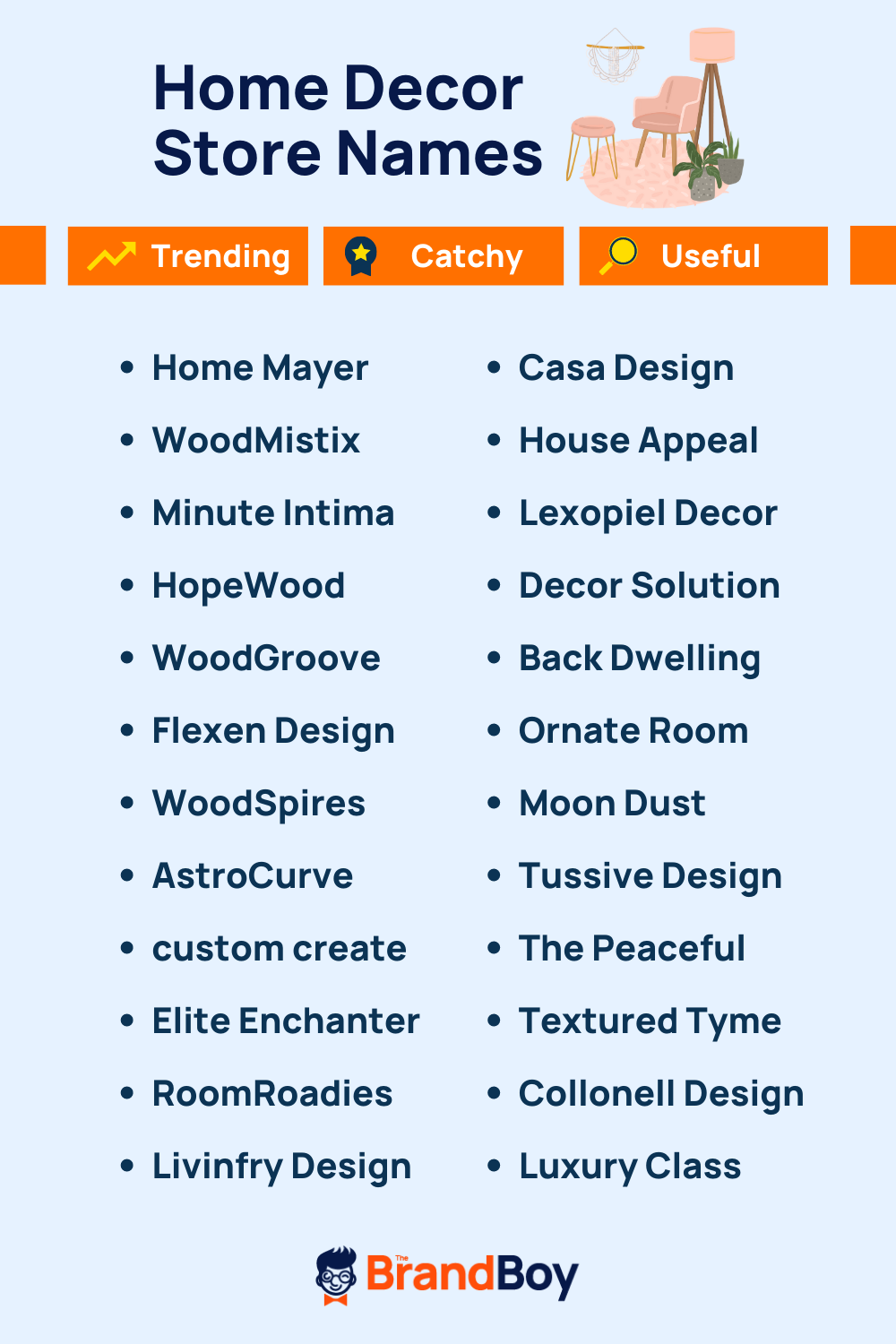 1022+ Home Decor Business Name Ideas ( Video+ Infographic)