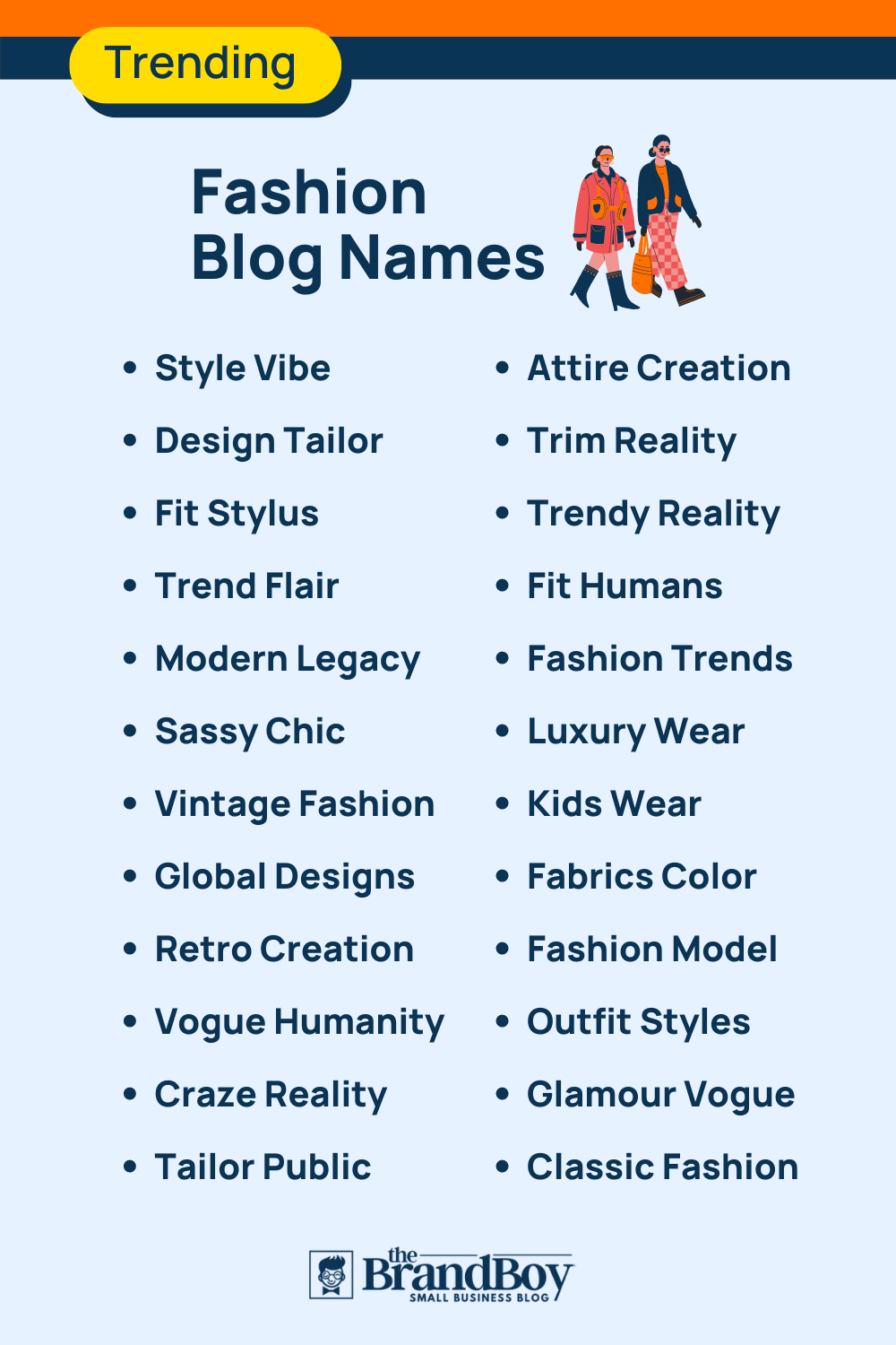 1200+ Catchy Fashion Blog Names BrandBoy